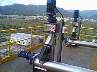 Вертикальные шнековые конвейеры  для транспортировки перкарбоната натрия